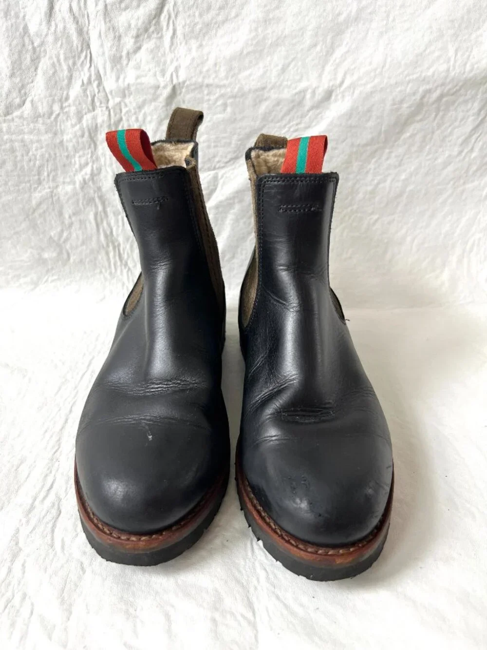 Penelope Chilvers Chelsea Boots black leather 37 6 womens Oscar Wool-Lined